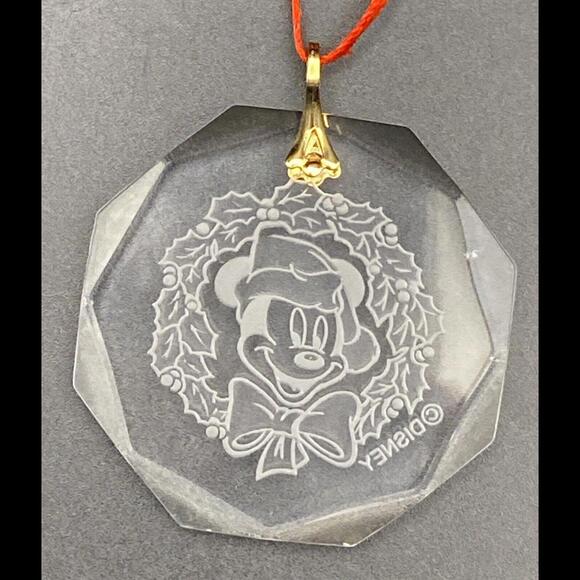 RARE! Disney ARRIBAS Brothers Hand Cut Crystal Mickey Mouse Ornament - Picture 8 of 9